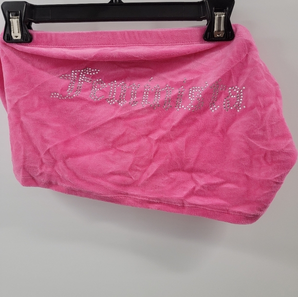 Hot Pink Feminista Cropped Top - Picture 7 of 7